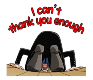 🙌 I can't thank you enough terima kasih, ekspresi, rasa syukur, kartun, karakter whatsapp sticker