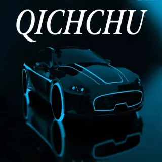 🇹🇯 QICHCHU Auto, Fahrzeug, PKW, blau telegram sticker