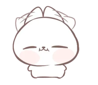 ☺️ แมว, คาวาอิ, น่ารัก, สัตว์, การ์ตูน telegram sticker