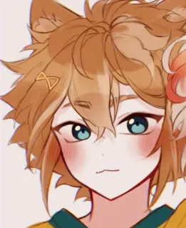 🌟 Anime, Lis, Uszy, Słodki, Postać, Portret telegram sticker