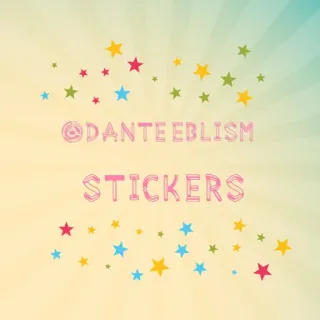 🌟 @DanteeBlism STICKERS naklejki, sztuka, kolorowe, gwiazdy telegram sticker