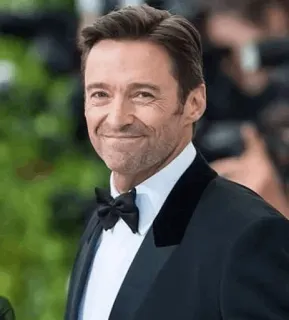 Hugh Jackman by @celebrity_texti 💙 telegram stickers