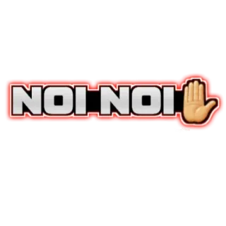 🛑 NOI NOI Warnung, Hand, Stopp, Schild, Rot telegram sticker