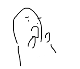 ☹ strichmännchen, geschockt, zeichnung, einfach, cartoon whatsapp sticker
