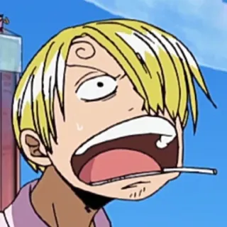 😡 Sanji One Piece Anime, One Piece, Sanji, Desenho animado, Engraçado, Personagem telegram sticker