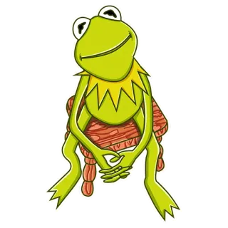🙂 Kermit Kermit, frog, muppet, puppet, green, cartoon telegram sticker