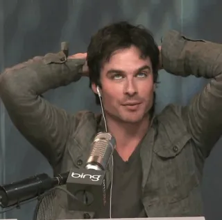 🌿 Ian Somerhalder Ian Somerhalder, actor, celebrity, man, portrait telegram sticker