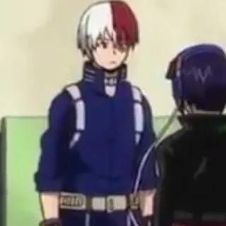 ❄️ Shoto Todoroki My Hero Academia Anime, Postać, Todoroki, My Hero Academia, Shoto telegram sticker