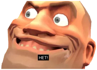 😈 Heavy Team Fortress 2 HET! heavy, team fortress 2, jeu, personnage whatsapp sticker