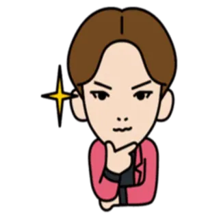 💙 cartoon, thinking, pensive, curious, wondering, anime whatsapp sticker
