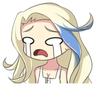 😢 อนิเมะ, ร้องไห้, เศร้า, อารมณ์, การ์ตูน, ภาพประกอบ, สติกเกอร์ telegram sticker