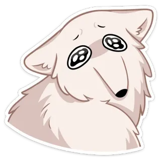 🥺 cane, animale, carino, cartone animato, adesivo telegram sticker