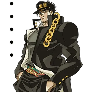 👮‍♀️ Jotaro Kujo JoJo's Bizarre Adventure Anime, Jotaro Kujo, JoJo's Bizarre Adventure, Manga, Personnage whatsapp sticker