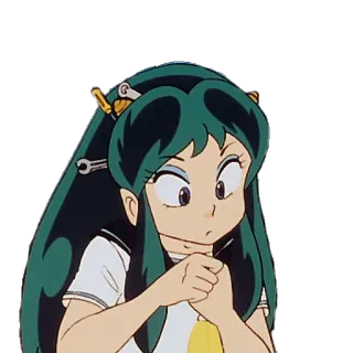 🔧 Lum Urusei Yatsura อนิเมะ, ผู้หญิง, อวกาศ, น่ารัก, Urusei Yatsura telegram sticker