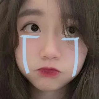 🍼 llorar, llorando, lágrimas, triste, chica, mujer, cara telegram sticker