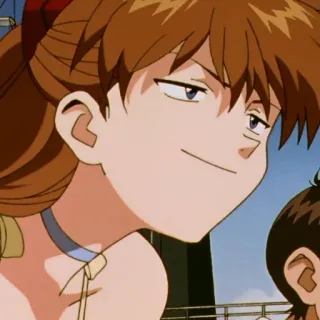 😏 Asuka Langley Soryu Evangelion anime, character, Asuka, Evangelion telegram sticker
