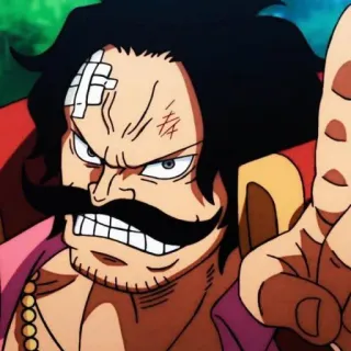 😠 Gol D. Roger One Piece อนิเมะ, วันพีซ, โจรสลัด, โกล ดี โรเจอร์, มังงะ telegram sticker