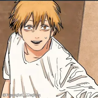 🪚 Denji Chainsaw Man Anime, Manga, Chainsaw Man, Denji, Cartoon, Illustration, Charakter telegram sticker