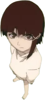 😠 Lain Iwakura Serial Experiments Lain Anime, Ragazza, Lain, Cyberpunk, Sperimentale telegram sticker