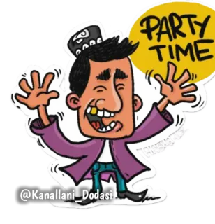 🎊 PARTY TIME party, celebration, cartoon, fun telegram sticker