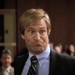 🦇 Harvey Dent man, tie, suit, grimace, lawyer telegram sticker