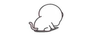 🥺 Katze, Tier, süß, traurig, Cartoon, kawaii, Sticker telegram sticker