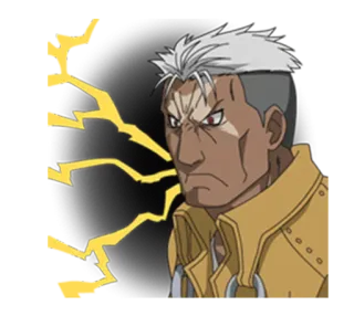 😠 Alex Louis Armstrong Fullmetal Alchemist Anime, Fullmetal Alchemist, Alex Louis Armstrong, Glitzer, Stark, Muskeln telegram sticker