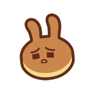 😫 만화, 토끼, 슬픈, 동물, 캐릭터, 귀여운 telegram sticker