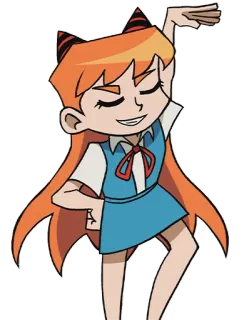 😁 Asuka Langley Soryu Neon Genesis Evangelion Anime, Dibujos animados, Personaje, Evangelion, Manga, Animación japonesa telegram sticker