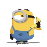 📞 Minion Minion, Dessin animé, Personnage, Drôle telegram sticker