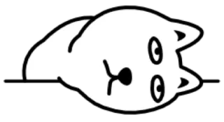 😀 Katze, Tier, Haustier, weiße Katze, süß, Aufkleber telegram sticker