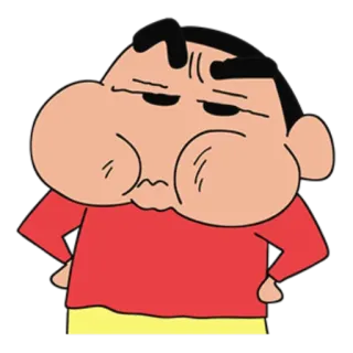 😕 Shin-chan Crayon Shin-chan Shin-chan, Anime, Kartun, Manga, Lucu, Karakter telegram sticker