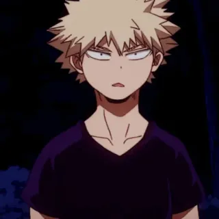 💥 Bakugo Katsuki My Hero Academia Anime, Manga, Bakugo, My Hero Academia, Karakter telegram sticker