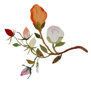 🌸 flowers, floral, roses, painting, nature, art, still life telegram sticker