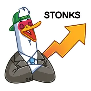 📈 STONKS Stonks, 表情包, 金融, 股市, 商业, 箭头 telegram sticker
