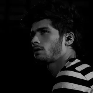 ▪️ Zayn Malik zayn malik, ca sĩ, người nổi tiếng, chân dung, trắng đen, âm nhạc telegram sticker