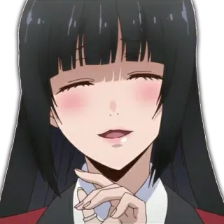 😂 Yumeko Jabami Kakegurui Anime, Kakegurui, Yumeko Jabami, Gioco d'azzardo, Manga whatsapp sticker