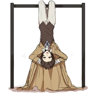 😀 Osamu Dazai Bungo Stray Dogs Anime, Manga, Charakter, Osamu Dazai, Bungo Stray Dogs telegram sticker
