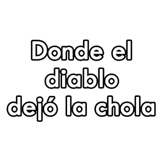 😈 Donde el diablo dejó la chola дьявол, чола, испанский, фраза telegram sticker