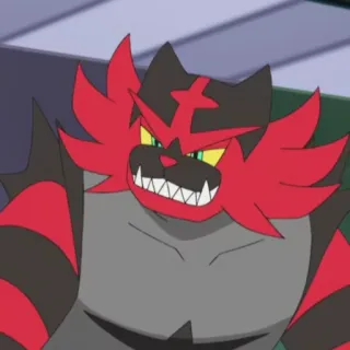 😒 Incineroar Pokemon pokemon, incineroar, anime, cartoon, fire type telegram sticker
