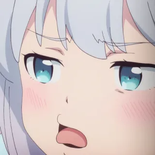 😛 anime, girl, cartoon, cute telegram sticker