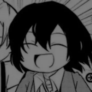 🕷️ anime, manga, kreskówka, postać, uśmiechnięty, szczęśliwy whatsapp sticker