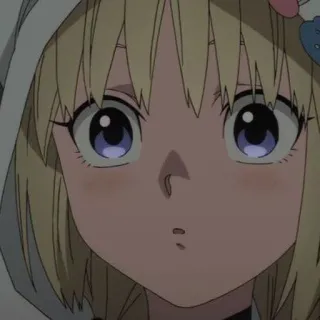 🐱 anime, girl, cartoon, character, cute, blonde whatsapp sticker
