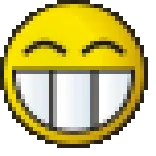 😁 emoji, smile, happy, smiley face telegram sticker