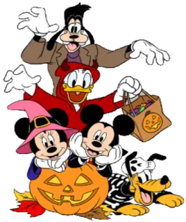 Дисней хэллоуин @StikerDi whatsapp stickers