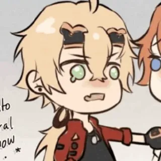 🍡 Thoma Genshin Impact ... Thoma, Genshin Impact, Gra wideo, Anime, Postać, Blond włosy telegram sticker