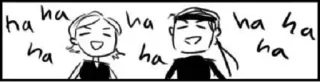 😝 haha laughter, cartoon, expression, joy, friends, humor telegram sticker
