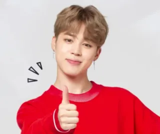 👍 Jimin Jimin, BTS, K-Pop, singer, idol, thumbs up, positive telegram sticker