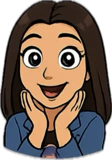😄 การ์ตูน, อวตาร, ผู้หญิง, ยิ้ม, คน, ภาพเหมือน telegram sticker