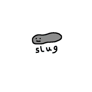 🐌 slug babosa, animal, dibujos animados telegram sticker